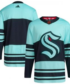 Seattle Kraken adidas Reverse Retro 2.0 Authentic Blank Jersey - Teal