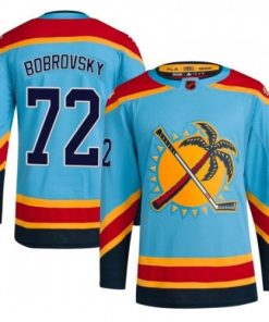 Sergei Bobrovsky Florida Panthers Reverse Retro 2.0 Jersey - Light Blue