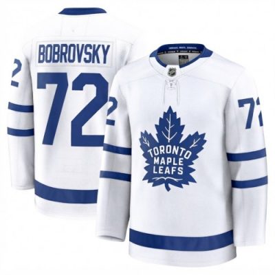 Sergei Bobrovsky Men's Toronto Maple Leafs White Away Premium Jersey