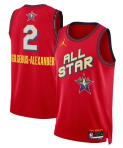 Shai Gilgeous-Alexander Jordan Brand Unisex Red 2025 NBA All-Star Game Swingman Player Jersey