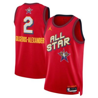 Shai Gilgeous-Alexander Jordan Brand Unisex Red 2025 NBA All-Star Game Swingman Player Jersey