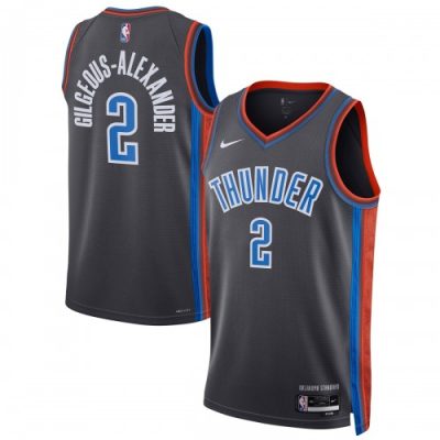 Shai Gilgeous-Alexander Oklahoma City Thunder Nike Unisex Swingman Jersey - Hardwood Classics - Gray