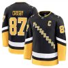 Sidney Crosby Men's Pittsburgh Penguins Black Alternate Premium Jersey