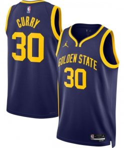 Stephen Curry Golden State Warriors Jordan Brand Statement Edition Swingman Jersey - Navy