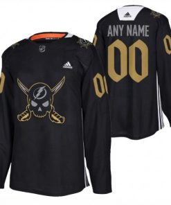 Tampa Bay Lightning 2024 Gasparilla Hockey Custom Jersey - Black