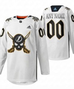 Tampa Bay Lightning 2024 Gasparilla Hockey Custom Jersey - White
