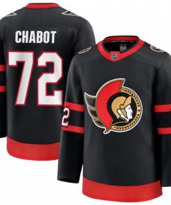 Thomas Chabot Men's Ottawa Senators Black Home Premium Jersey