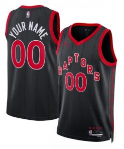 Toronto Raptors Jordan Brand Unisex Swingman Custom Jersey - Statement Edition - Black