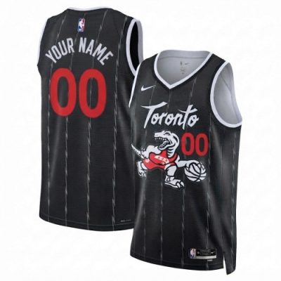 Toronto Raptors Nike Unisex 2025/26 Black Swingman Custom Jersey - Hardwood Classics