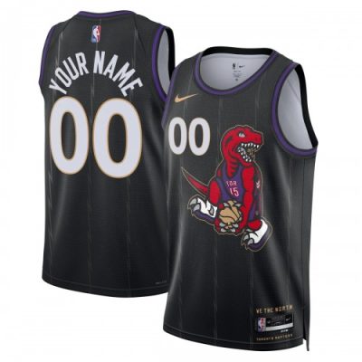 Toronto Raptors Nike Unisex Custom Swingman Jersey - Hardwood Classics - Black