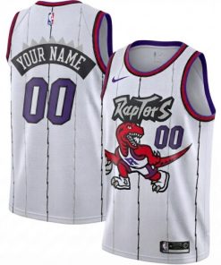 Toronto Raptors Nike White Classic Edition Swingman Custom Jersey