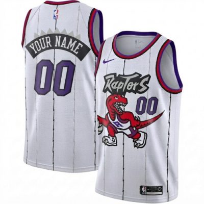 Toronto Raptors Nike White Classic Edition Swingman Custom Jersey