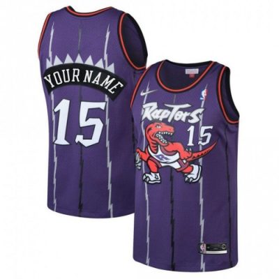 Toronto Raptors Nike Youth Swingman Custom Jersey Purple - Classic Edition