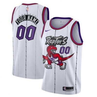 Toronto Raptors Nike Youth Swingman Custom Jersey White - Classic Edition