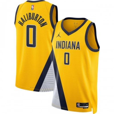 Tyrese Haliburton Indiana Pacers Jordan Brand Statement Edition Swingman Jersey - Gold