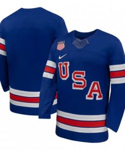 USA Hockey Olympic Nike 2026 Royal Home Replica Blank Jersey