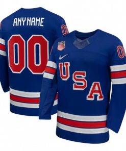 USA Hockey Olympic Nike 2026 Royal Home Replica Custom Jersey
