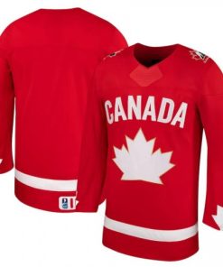 Unisex Blank Red Hockey Canada Alternate Replica Jersey