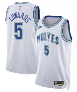 Unisex Nike Anthony Edwards White Minnesota Timberwolves Swingman Jersey - Classic Edition