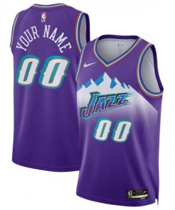 Utah Jazz Nike Unisex Custom Swingman Jersey - Classic Edition - Purple