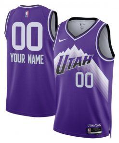 Utah Jazz Nike Unisex Custom Swingman Jersey - Purple - Hardwood Classics