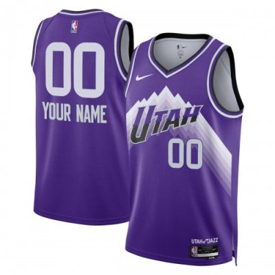 Utah Jazz Nike Unisex Custom Swingman Jersey - Purple - Hardwood Classics