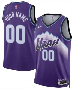Utah Jazz Nike Unisex Purple Swingman Custom Jersey