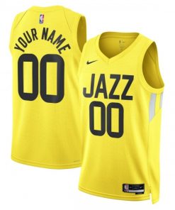 Utah Jazz Nike Unisex Swingman Custom Jersey Gold