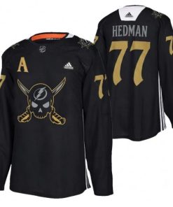 Victor Hedman Tampa Bay Lightning 2024 Gasparilla Hockey Jersey - Black