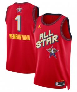Victor Wembanyama Jordan Brand Unisex Red 2025 NBA All-Star Game Swingman Player Jersey