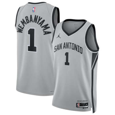 Victor Wembanyama San Antonio Spurs Jordan Brand Unisex Swingman Jersey - Statement Edition - Silver