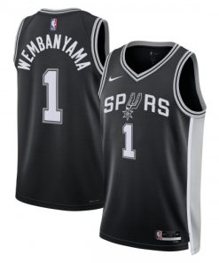 Victor Wembanyama San Antonio Spurs Nike Unisex 2023 NBA Draft First Round Pick Swingman Jersey  - Black