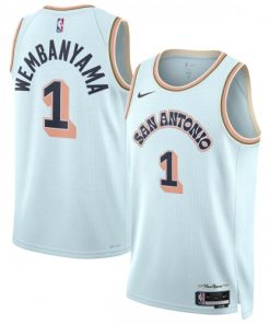 Victor Wembanyama San Antonio Spurs Nike Unisex Swingman Player Jersey - Hardwood Classics - Light Blue