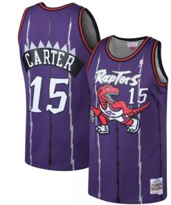 Vince Carter Toronto Raptors Throwback 1998-99 Hardwood Classics Jersey - Purple