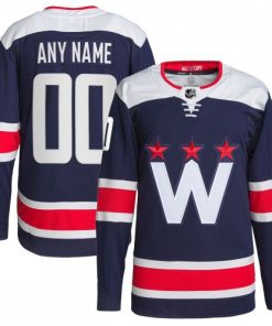Washington Capitals 2020/21 Navy Alternate Premium Custom Jersey