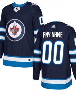 Winnipeg Jets adidas Authentic Custom Jersey - Navy