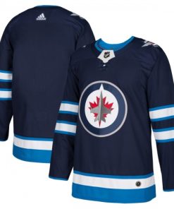 Winnipeg Jets adidas Home Authentic Blank Jersey - Navy