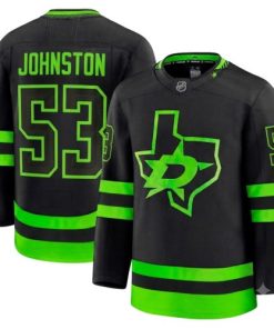 Wyatt Johnston Dallas Stars Alternate Premium Player Jersey - Black