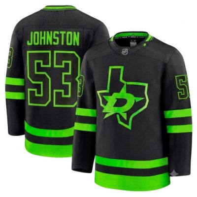 Wyatt Johnston Dallas Stars Alternate Premium Player Jersey - Black