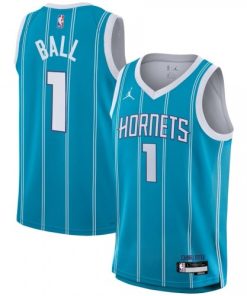 Youth Jordan LaMelo Ball Teal Charlotte Hornets Swingman Jersey