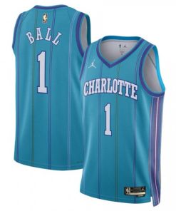 Youth Jordan LaMelo Ball Teal Charlotte Hornets Swingman Jersey - Classic Edition