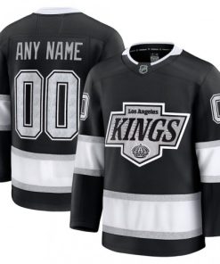 Youth Los Angeles Kings Home Premium Custom Jersey - Black
