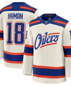 Zach Hyman Edmonton Oilers Alternate Cream Premium Player Jersey