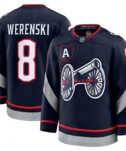 Zach Werenski Columbus Blue Jackets 2025 NHL Stadium Series Premium Jersey - Navy