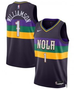 Zion Williamson New Orleans Pelicans Nike Unisex Swingman Jersey - Hardwood Classics - Purple