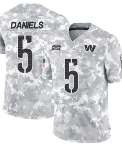 Jayden Daniels #5 Washington Commanders Nike Salute to Service Limited Jersey - Arctic Camo