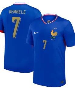 Jersey France Home 2024 - Demb??l?? Printing Or