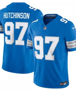 Aidan Hutchinson Detroit Lions #97 Nike Vapor F.U.S.E. Limited Jersey - Blue