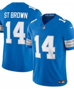 Amon-Ra St. Brown Detroit Lions #14 Nike Vapor F.U.S.E. Limited Jersey - Blue