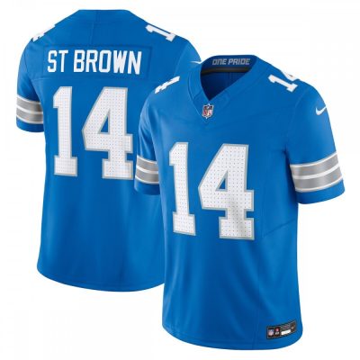 Amon-Ra St. Brown Detroit Lions #14 Nike Vapor F.U.S.E. Limited Jersey - Blue